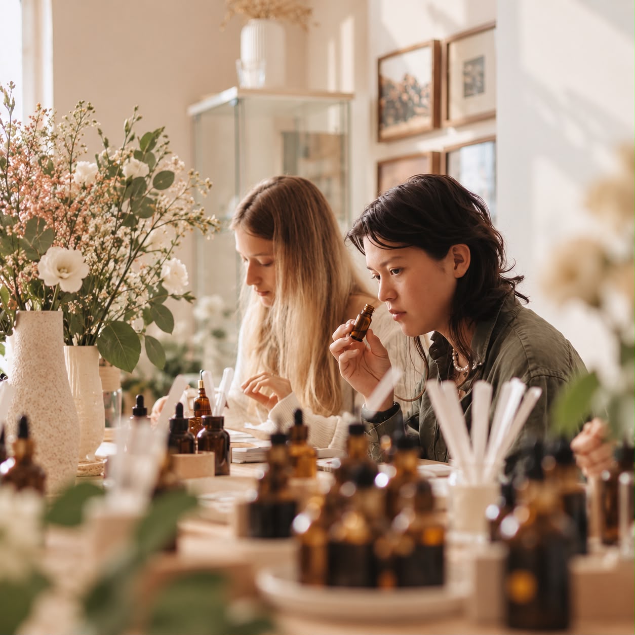 Perfumaria botânica em uma experiência da Elarah